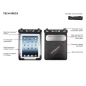 Preview: OverBoard wasserdichte iPad Tasche Schwarz