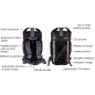 Preview: OverBoard wasserdichter Rucksack LIGHT 20 Lit Schw