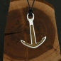 Mobile Preview: Silver+Surf Silber Schmuck Anker XL Wood Halsband