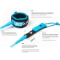 Preview: ROAM Surfboard Leash Premium 9.0 274cm 7mm Blau