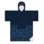 Mobile Preview: MDNS Change Robe Surf Poncho Unisize Navy Swirl