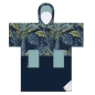 Mobile Preview: MDNS Change Robe Surf Poncho Unisize Blue Leaf Duo