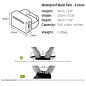 Preview: OverBoard wasserdichte Hüfttasche LIGHT 4 L Gelb