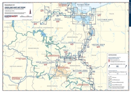 Binnenkarte Atlas 1 Oder und Haff mit Peene