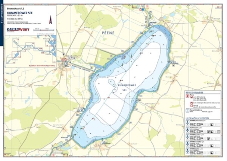 Binnenkarte Atlas 1 Oder und Haff mit Peene