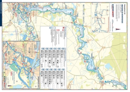 Binnenkarten 3.7 / 3.8 Brandenburger Havelseen / Beetzsee & Riewendsee