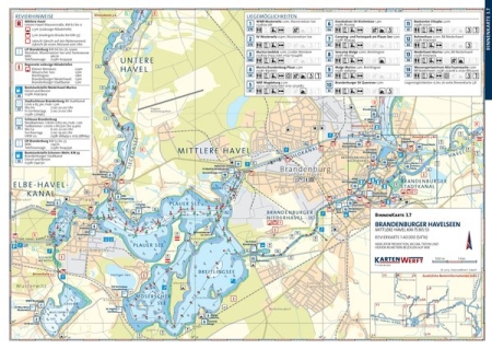 Binnenkarten 3.7 / 3.8 Brandenburger Havelseen / Beetzsee & Riewendsee