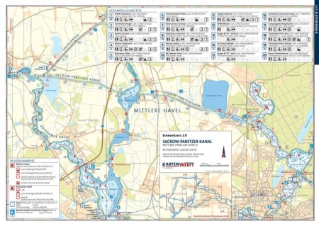 Binnenkarten 3.11 / 3.12 Sacrow-Paretzer-Kanal / Potsdamer Havel