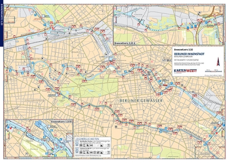 Binnenkarten 3.19 / 3.20 Berliner Spree & Kanäle / Berliner Innenstadt