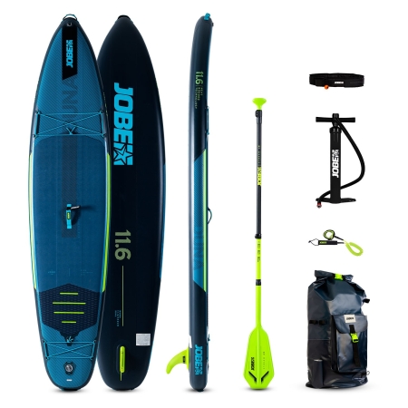 SUP Board Jobe Duna 11.6 Aufblasbares SUP Board Paket Stahlblau