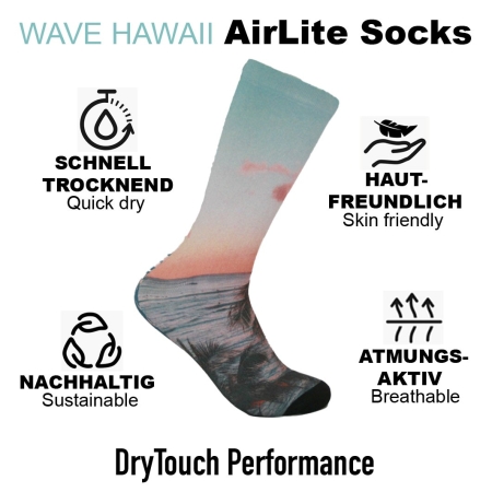 WAVE HAWAII AirLite DryTouch Socks D4