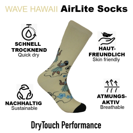 WAVE HAWAII AirLite DryTouch Socks D1