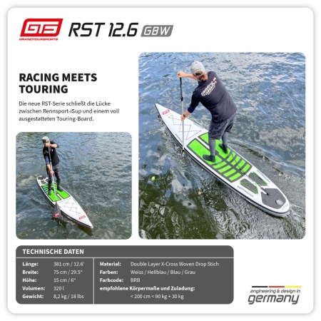 SUP Board GTS RST 12.6 GBW