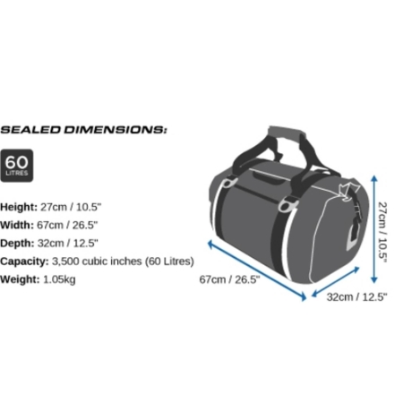 OverBoard wasserdichte Duffel Bag 60 Liter Gelb