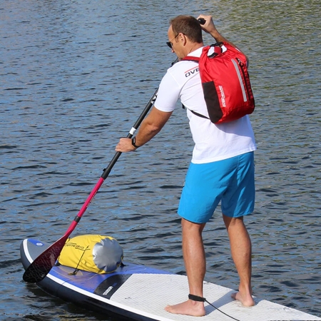 OverBoard wasserdicht Platzspar Rucksack 20 L Rot