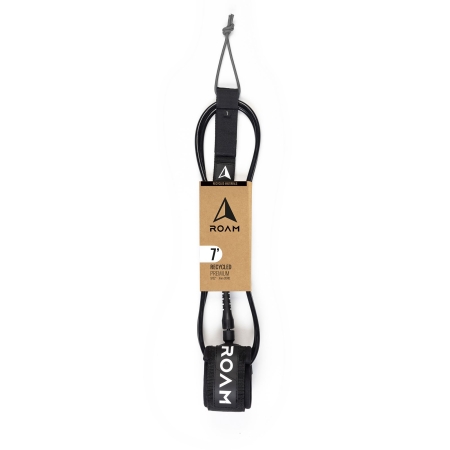 ROAM Surfboard ECO Leash Recycelt 7.0 7mm Schwarz