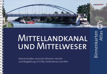 Binnenkarten Mittellandkanal und Mittelweser Atlas 6