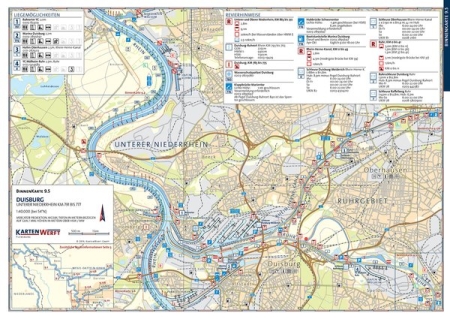 Binnenkarten Niederrhein und Ruhrgebiet Atlas 9