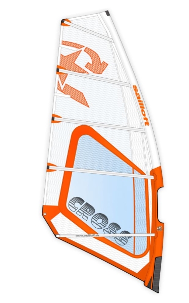 Sailloft CROSS white 5.5qm -6.0qm No-Camber Freeride