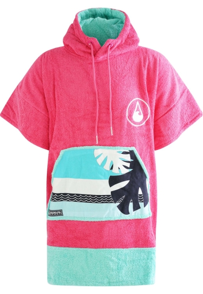 WAVE HAWAII Poncho Pink Wave