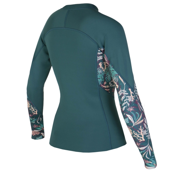 Neopren Oberteil SOÖRUZ DIVINE Top LS Zip Blue Duck