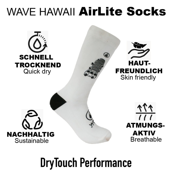 WAVE HAWAII AirLite DryTouch Socks D11