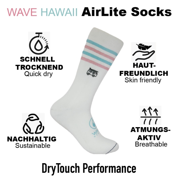 WAVE HAWAII AirLite DryTouch Socks D6