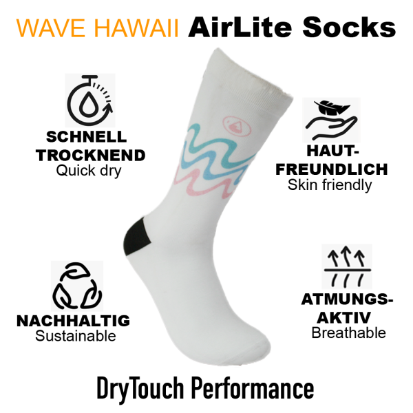 WAVE HAWAII AirLite DryTouch Socks D7