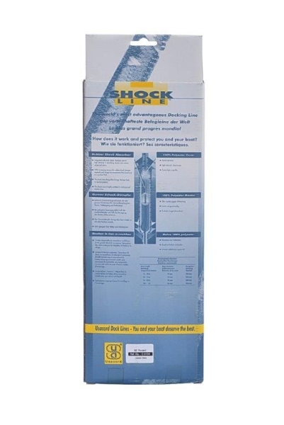 Festmacher 4m x 12mm Usacord Shock Line Belegtrosse
