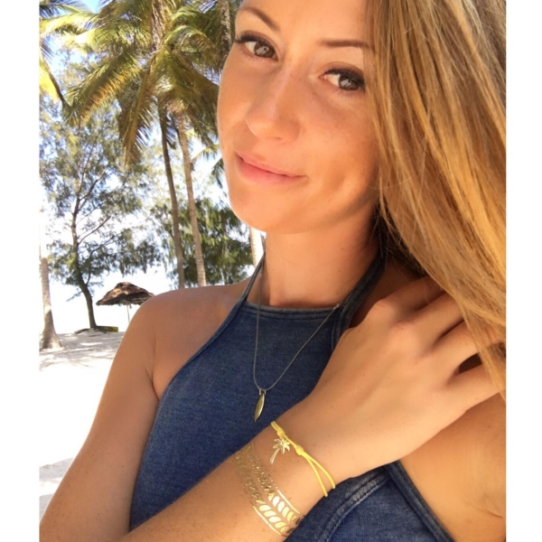 Silver+Surf Silber Schmuck Palme Gr S vergoldet