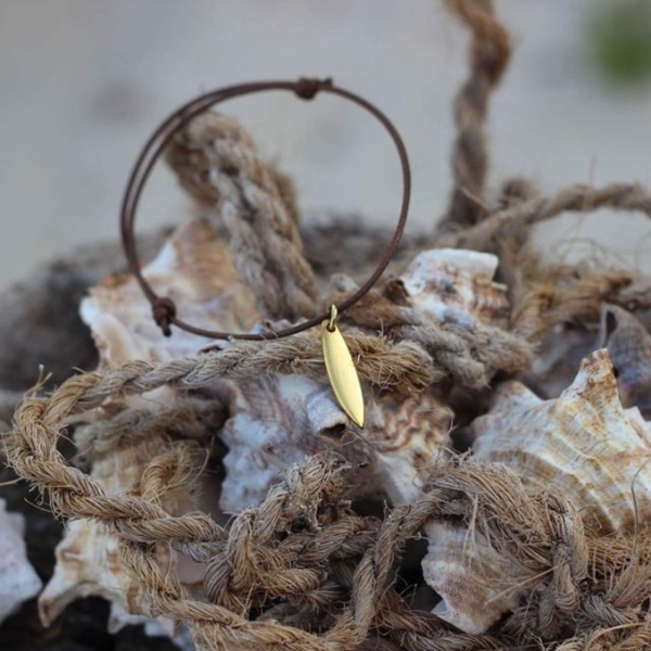 Silver+Surf Silber Schmuck Surfboard Gr S gold
