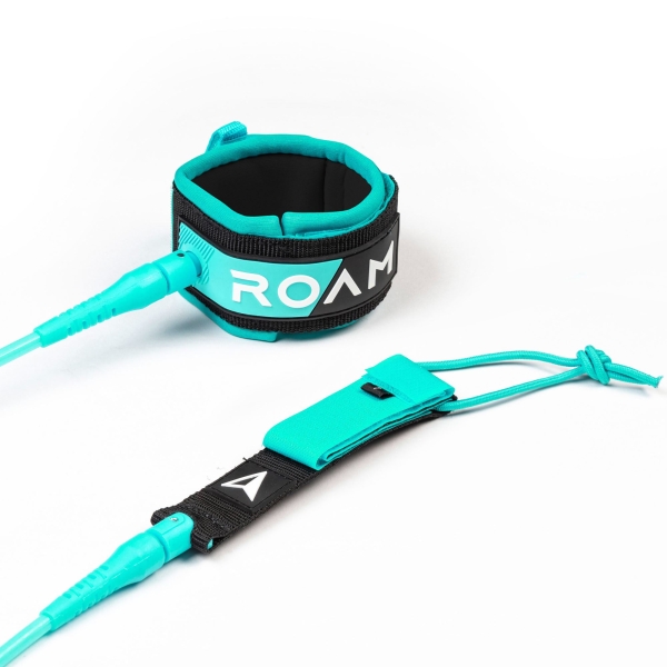 ROAM Surfboard Leash Premium 7.0 215cm 7mm Grün