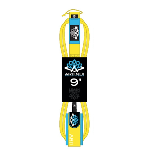 ARIINUI SUP straight Leash 9.0 stand up Gelb