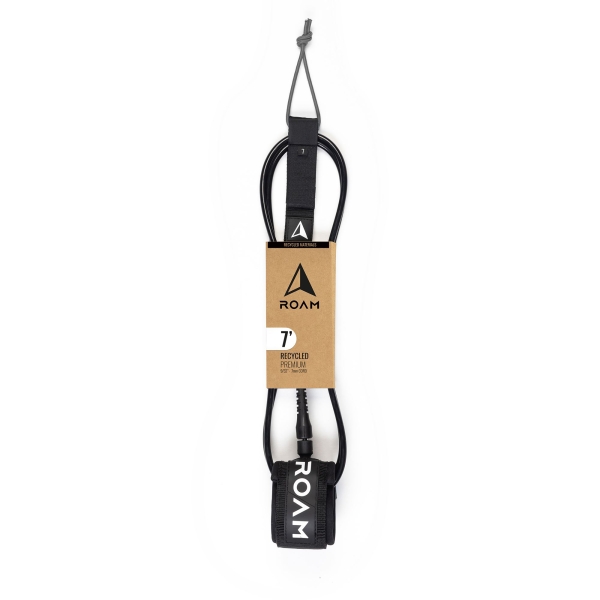 ROAM Surfboard ECO Leash Recycelt 7.0 7mm Schwarz ROAM Surfboard ECO Leash Recycelt 7.0 7mm Schwarz