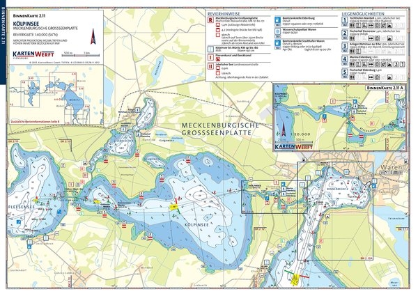 Binnenkarten Mecklenburgische Seenplatte Atlas 2