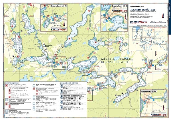 Binnenkarten Mecklenburgische Seenplatte Atlas 2