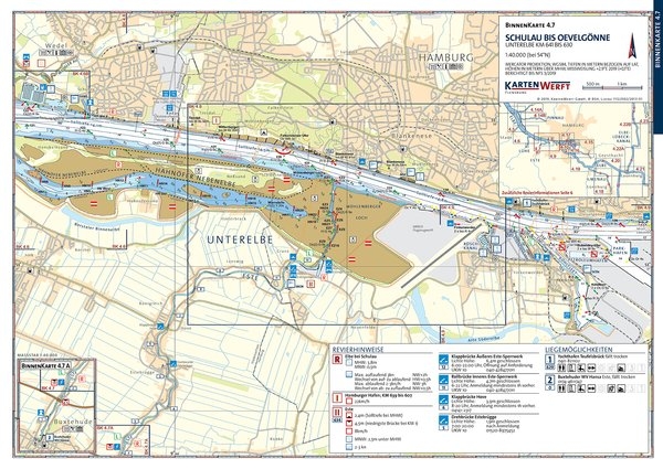 Binnenkarten Elbe - Hamburg Atlas 4