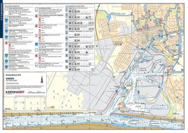 Binnenkarten Ems und Friesland Atlas 8