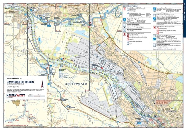 Binnenkarten Ems und Friesland Atlas 8