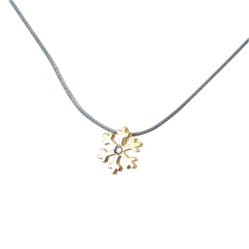 Silver+Surf Silber Schmuck Schnee Krist Gr S gold