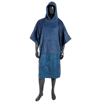MADNESS Change Robe Poncho Unisize Navy Swirl