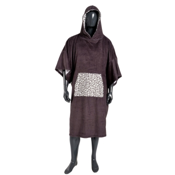 MADNESS Change Robe Poncho Unisize Black Mosaic